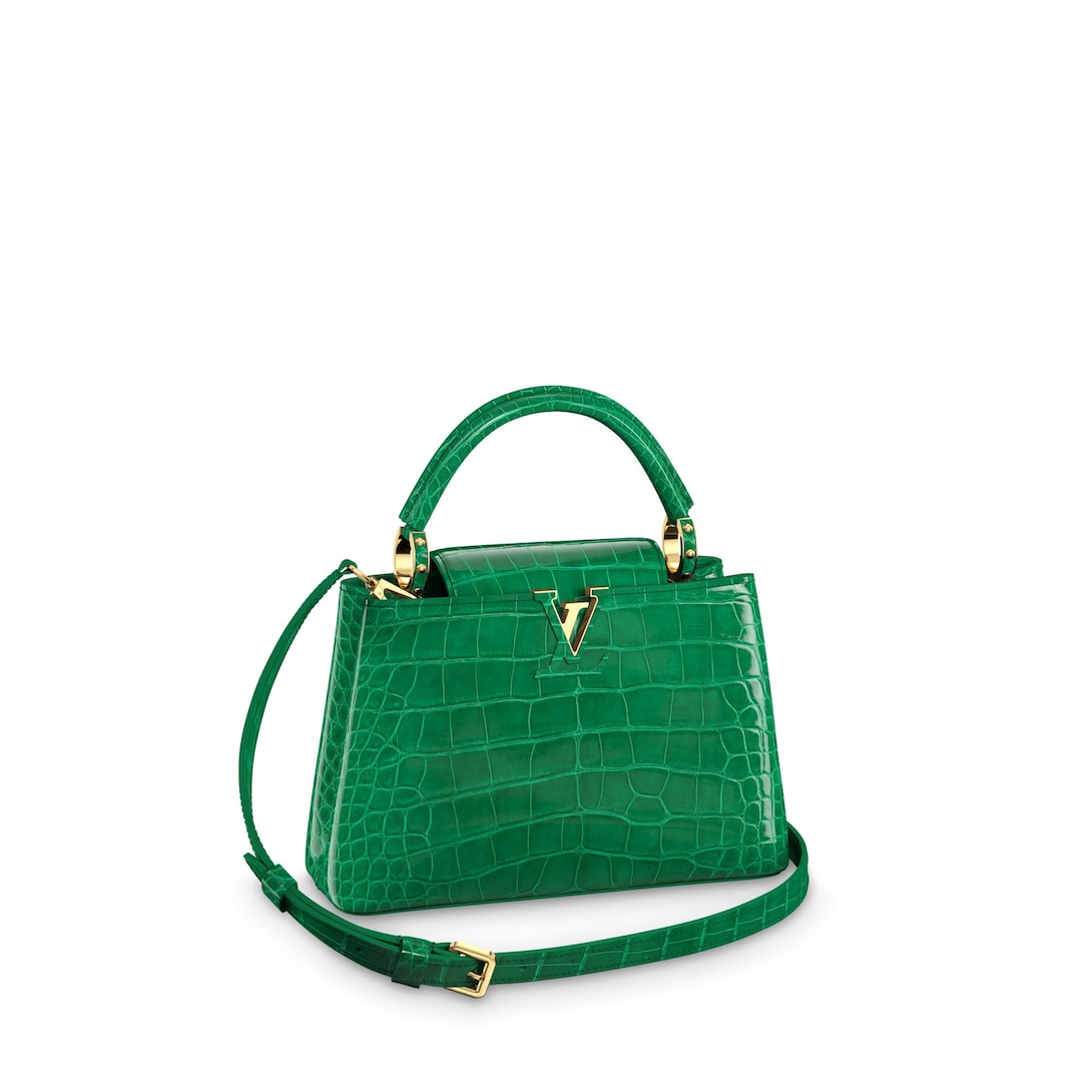 Sac hotsell crocodile vert